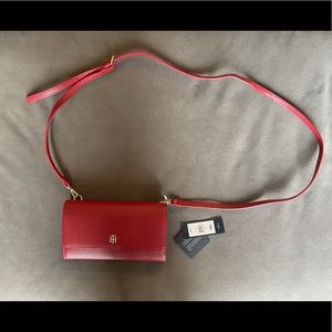 NWT Tommy Hilfiger Red Crossbody Wallet Bag